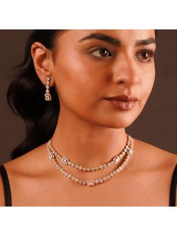 Voylla - Sparkling Essentials Royale Glow Cz Jewellery Set