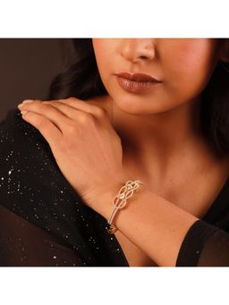 Voylla - Gold Elegance Amara Knot Cz Kada