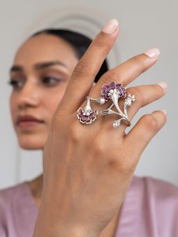 Shaya by CaratLane - Hana In 925 Silver Adjustable Ring