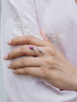 Shaya by CaratLane - Maua In 925 Silver Adjustable Ring