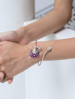Shaya by CaratLane - Phool Flexi In 925 Silver Adjustable Bracelet