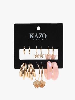 Kazo - Fairy Core Combo Earrings (Pack of 6)