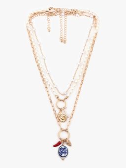 Kazo - Mystina Charm Multi Layered Adjustable Necklace