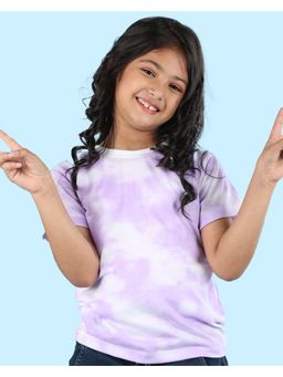 Nusyl - Girls Lilac Tie and Dye T-Shirt