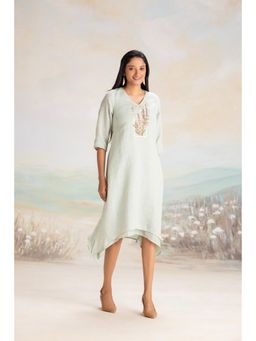 Kaveri - Green Flute Pipes Singapore Sling Dress