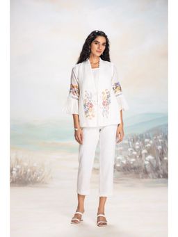 Kaveri - White Vintage Rosa Tree Co-Ord (Set of 3)