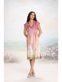 Kaveri - Pink Landscape Dress