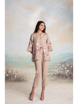 Kaveri - Beige Meet Me In The Meadow Co-Ord (Set of 2)