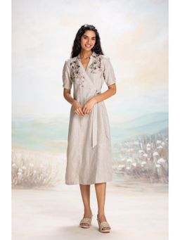 Kaveri - Taupe Tsukiyama Ira Dress