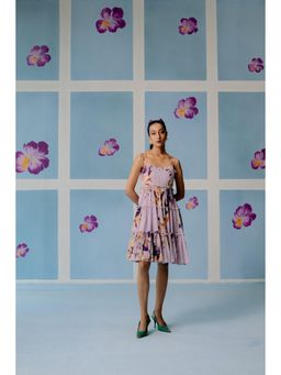 Uri by Mrunalini Rao - Lavender Metilda Knee Length Dress