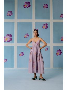 Uri by Mrunalini Rao - Lavender Earl Midi Dress