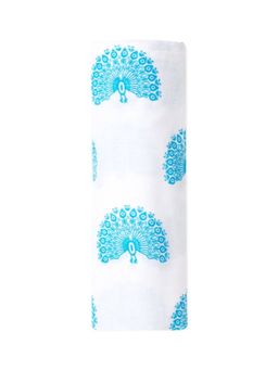 The Mom Store - Baby Swaddle Wrap- Little Peacock