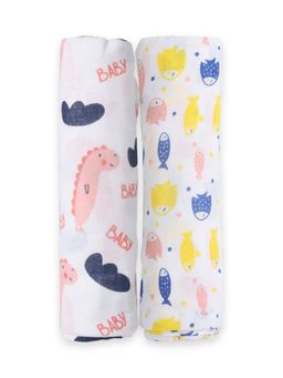 The Mom Store - Baby Swaddle Wrap Combo- Finding Nemoo & Baby Dino
