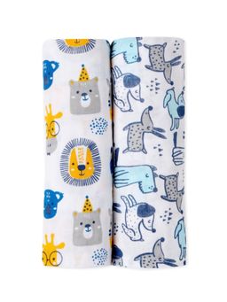 The Mom Store - Baby Swaddle Wrap Combo- Guess the Animal & Cute Puppy