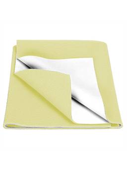 Baby Moo - Plain Changeable Dry Sheet Water-resistant Bed Protector - Yellow