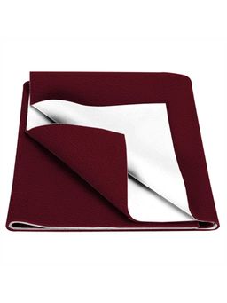 Baby Moo - Plain Changeable Dry Sheet Water-resistant Bed Protector - Maroon