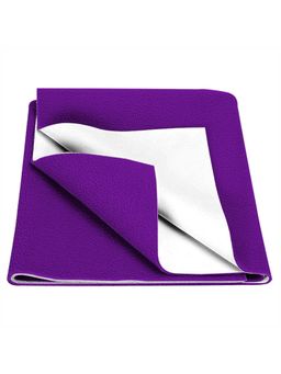 Baby Moo - Plain Changeable Dry Sheet Water-resistant Bed Protector - Purple