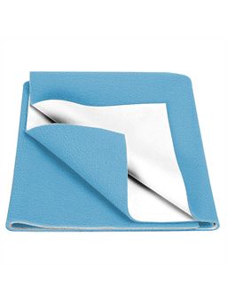 Baby Moo - Plain Changeable Dry Sheet Water-resistant Bed Protector - Blue