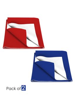 Baby Moo - Plain Changeable Dry Sheet Water-resistant Bed Protector-Multicolor (Pack of 2)