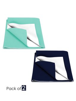 Baby Moo - Plain Changeable Dry Sheet Water-resistant Bed Protector-Multicolor (Pack of 2)