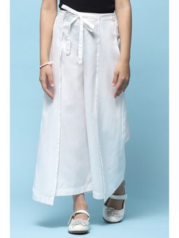 Biba - White Girls Cotton Loose Pant