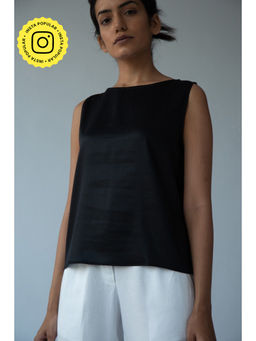 Saltpetre - Women Modal Solid Black Shell Top