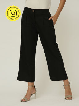 Saltpetre - Women Tencel Solid Coffee Pants