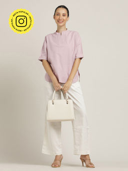 Saltpetre - Women Lavender Kimino Top and Trouser (Set of 2)