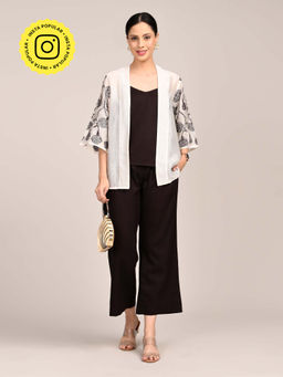 Saltpetre - Womens Multi-Color Top with Pant and Shrug