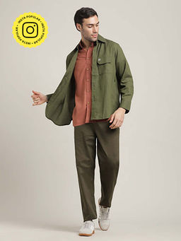 Saltpetre - Rust Utility Overshirt, Half-Sleeve Shirt and Relaxed Fit Chinos