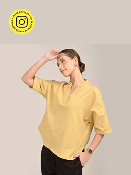 Saltpetre - Kimono Top - Butter Yellow