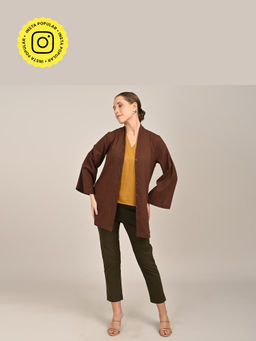 Saltpetre - Womens Regular Fit Solid Brown Co-Ord Set