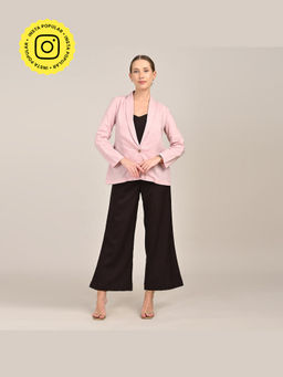 Saltpetre - Womens Regular Fit Solid Pink Co-Ord Set