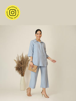 Saltpetre - Blue Skipper Collar Co-ord Set