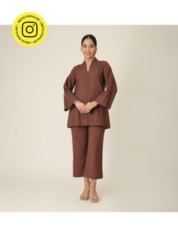 Saltpetre - Brown Demi Full Sleeves Co-ord Set
