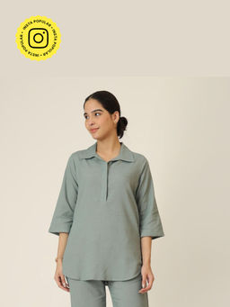 Saltpetre - Green Skipper Collar Tunic