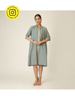 Saltpetre - Green Dakota Long Shirt Jacket & Dress