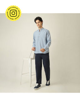 Saltpetre - Blue Men Relaxed Fit Shirt with Chinos