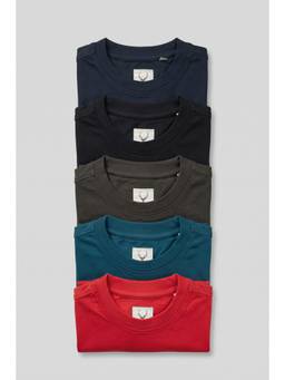 Allen Solly - Boys Multi-Color Solid Round Neck T-Shirt
