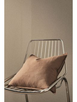 H&M - Brown Linen-Blend Cushion Cover