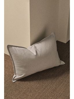 H&M - Beige Linen-Blend Cushion Cover