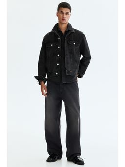 H&M - Men Black Baggy Jeans