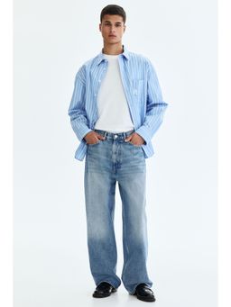 H&M - Men Blue Baggy Jeans