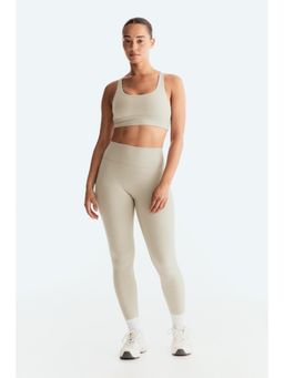 H&M MOVE - Women Beige Sports Leggings With Softmove
