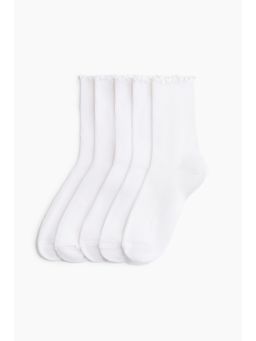 H&M - Women 5-Pack Rib-Knit Socks
