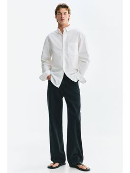 H&M - Men White Regular Fit Oxford Shirt