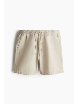 H&M - Men Beige Regular Fit Canvas Shorts
