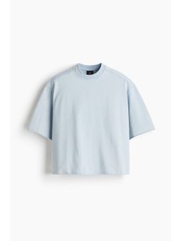 H&M - Men Blue Oversized Fit T-Shirt