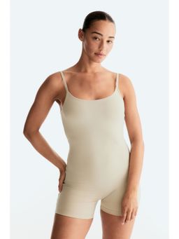 H&M MOVE - Women Beige Sports Unitard With Softmove