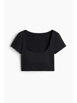 H&M - Women Black Padded-Cup Swim Top